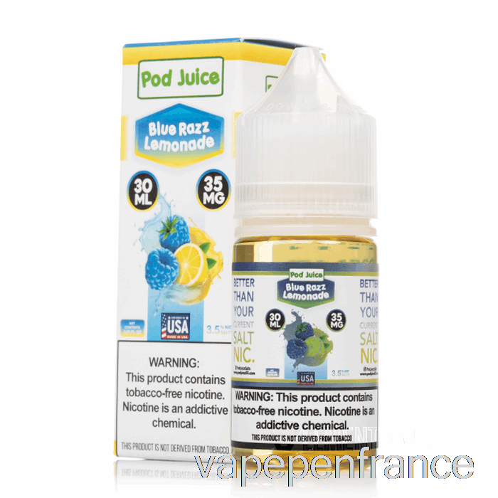 Limonade Blue Razz - Jus De Dosettes - Stylo Vape 30 Ml 35 Mg